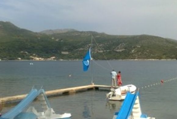 Plava zastava plaži hotela 'Osmine' u Slanomu